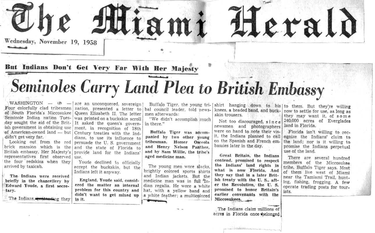 Seminoles Carry Land Plea to British Embassy INT.JPG (202019 bytes)